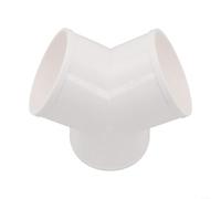 PVC Y Junction Duct Connector Supporting Parallel Air Extraction Paths In Range Hood And Fan Ventilation Systems(100mm)