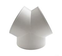 PVC Y Shape Ducting Splitter, 1 Pack, 3 Way Airflow Distribution