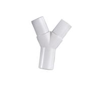 PVC Y Type Tee Water Pipe Fitting 16mm 20mm Drip Irrigation Connector | PVC Y Tee Fork Water Pipe Connector 16mm/20mm, Flange Connection Drip Box Tee Joint For Irrigation(20mm)