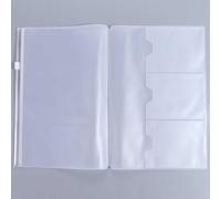 PVC Zipper Bag for Midori Travelers Notebook Journal Planner, PVC Zipper Bag Standard Passport Stationery Card Holder (210x140mm)