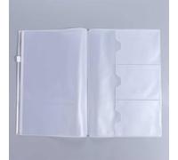 PVC Zipper Bag for Midori Travelers Notebook, Transparent Card Holder Storage for Standard, Pocket, Passport Sizes(210x110mm)
