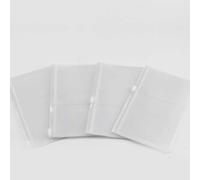 PVC Zipper Bag for Midori Travelers Notebook, Transparent Card Holder Storage for Standard, Pocket, Passport Sizes(165x95mm)