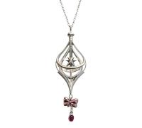 PVCFJYH Delicate Alloy Hexagram Pendant Necklace with Bowknot | Delicate Bowknot Detail for Daily Wear, Adjustable Clavicle Chain Accessory for Casual and Formal Outfits