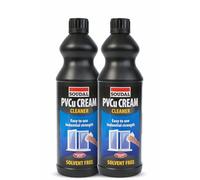 PVCu Cream Cleaner 1L - Non Abrasive Cleaner for uPVC Window & Door Frames, Removes Dirt, Marks & Oxidation, Restores Plastic Surfaces (Pack of 2)