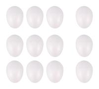 Pvczool 12 Pack 3 Inch Easter Foam Egg White Egg Craft Egg Foam Natural Polystyrene Egg Foam Handmade Egg Ball