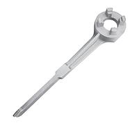 Pvczool Bung Wrench, Drum Wrench Aluminum Opener Tool for 10 15 20 30 50 55 Gallon Barrels, Fits 2 and 3/4 inch Bung Caps