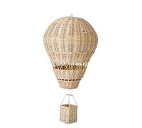 Pvczool Hand-Woven Rattan Hot Air Balloon Decoration - Beige, 11.8x8.7 inches - Unisex Kids - Children's Room, General Celebration