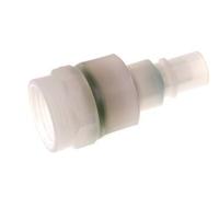 PVDF DN 7.2 Coupling Plug G 3/8 inch Female Threads Double Shut-Off