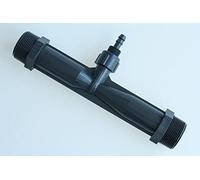Pvdf Venturi Injector 1 1/2” Inch Gas-Liquid Mixing Venturi Injection for Ozone Generator, Agriculture Fertilizer Irrigation, Sewage Treatment, Dosing Device, Jet Device