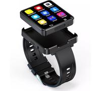 Pveanns 4G Smart Watch, Android 11 Quad Core 3GB+32GB Phone Smartwatch, 2.64 Inch HD Large Screen, Built-in GPS Positioning and Navigation, Fitness Tracker for Men Women
