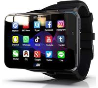 Pveanns 4G/WIFI Smart Watch, 2.88 Inch Big Screen 4G+64G Max High Configuration Smartwatch, 2300mAh Battery, Camera Calls Apps GPS TV, with IOS & Android for Men Women