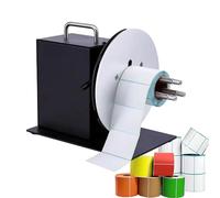 Pveanns Label Rewinder Machine, Automatic Label Rewinder, Adjustable Speed, Rewind Diameter 185mm, 1-8 Inches/Second Rewind Speed for Logistics Office, Warehouse