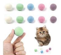 PVFZXS Pack of 15 Cat Balls, Cat Toy Ball, Cat Balls Toy for Cats Kittens, Natural Felt Balls for Cats Made of 100% Wool