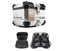 PVGYUJFD Boot, 28L 36L 45L 55L 65L 80L 100L Top Box Motorcycle Case Lock Storage Carrier Tail Quick-Release System Aluminum(F 55L)