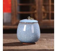 PVGYUJFD Ceramic tea canister, 170ML Vintage Style Storage Jars Canister,Ceramic Tea Jar with Sealed Lids for Home Kitchen Dining Decoration,A(B)