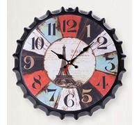 PVGYUJFD Clocks, Modern Quartz Silent Vintage Retro Metal Big Oversized 3D Capsules clock Noiseless quartz movement watches(4)