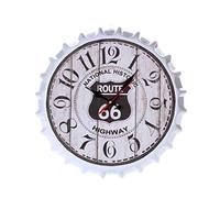 PVGYUJFD Clocks, Modern Quartz Silent Vintage Retro Metal Big Oversized 3D Capsules clock Noiseless quartz movement watches(1)