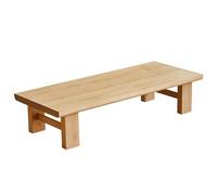 PVGYUJFD Coffee tables, Tea Floor Table Low, For Sitting On The, Solid Wood Wooden Coffee Furniture, For Living Room, Reception Rooms(Wood Color,23.7 * 14 * 12in)