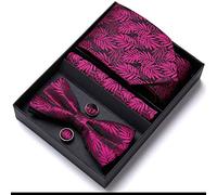 PVGYUJFD Men's ties, Men Bow Tie and Handkerchief Set Bowtie Slim Necktie Gift Box