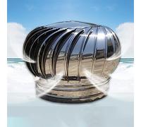 PVGYUJFD Roof vents, Roof Vents Stainless Steel Turbine Vent For Dryer/Metal Roof/Shed Roof/Garden Sun Room(110mm/4.3 in)