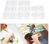 Pvieked 8Pcs Plant Rooting Grow Propagation Ball, Clear Assisted Cutting Rooting, Ssisted Cutting High-Pressure Propagation Ball, Reusable Air Rooting Ball Root Grafting Device