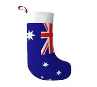 pvinnk Australian Flag Print Christmas Stocking Xmas Tree Decor Stocking Holiday Themed Candy Novelty Gifts