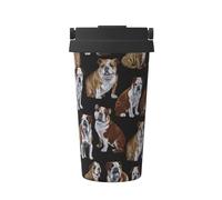 pvinnk British Bulldogs Printed Insulated Stainless Steel Outdoor Coffee Cup