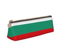pvinnk Bulgarian Flag Print Stylish and practical Pencil Case Large Capacity Triangle Pencil Pouch with Zipper