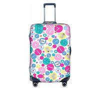 Pvinnk Cute Nurse Print Protective Luggage Cover Elastic Washable Suitcase Protector Travel Gear Protector, White, XL