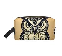 pvinnk Cute Owl Print Portable Makeup Pouch Travel Toiletry Bag Storage Bags with Handles Large Capacity, White, One Size