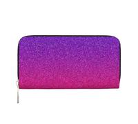 pvinnk Gradient Sequin Sparkle Print Elegant Leather Hand Wallet Women Capacity Big Casual Wallet Travel-Ready Wallet, Black, One Size, Art