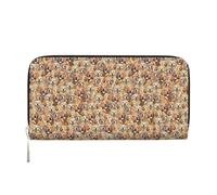 pvinnk labrador retriever Dogs Print Elegant Leather Hand Wallet Women Capacity Big Casual Wallet Travel-Ready Wallet, Black, One Size, Art