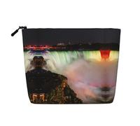 pvinnk Niagara Falls Print make up bag Single-layer Makeup Bags Travel Cosmetic Organizer Large Capacity Zippered, Black, One Size
