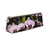 pvinnk orchids Print Stylish and practical Pencil Case Large Capacity Triangle Pencil Pouch with Zipper