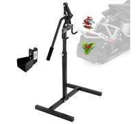 PVNIEFC Snowmobile Lever Lift Stand with Handlebar Cup, Max 32" Bumper Lift Height, Easy Sled Lift Stand for Garage Storage, Supports up to 600 lbs. Snowmobiles