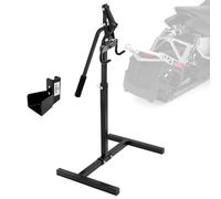 PVNIEFC Snowmobile Lever Lift Stand with Handlebar Cup, Max 32" Bumper Lift Height, Easy Sled Lift Stand for Garage Storage, Supports up to 600 lbs. Snowmobiles
