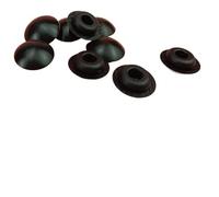 PVPJVLQSJ Dust plug,5/10/20Pcs Snap-on Hole Plugs Silicone Rubber Sealing Plug Blanking End Caps Pipe Tube Inserts Seal Stopper 9.5mm Black/White(Black9.5mm,10Pcs)