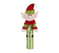 PVPLMTMRCR 1/2/4PC Velvet Elf Couple Refrigerator Handle Decoration Christmas Home Supplies(Style 1 1pc)