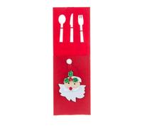 PVPLMTMRCR 2PC Felt Knife And Fork Tableware Bag Christmas Table Decorative Set(OldMan)