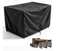 PVPQPR Garden Furniture Cover Waterproof 160x80x90(LxWxH) Heavy Duty Garden Table Covers Patio Set Rattan Sofa Seating Windproof Rectangular Square 420D Oxford Fabric