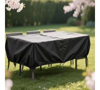 PVPQPR Garden Furniture Covers Waterproof Large Garden Table Cover 220x125x85cm(LxWxH) Rectangular Outdoor Veranda Patio Garden Furniture Covers Anti Uv/Tear 420d Oxford Fabric