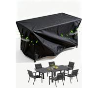 PVPQPR Universal Outdoor Garden Furniture Covers 75x75x120cm/LxWxH Large Patio Furniture Covers Waterproof,UV Protected,Heavy Duty 600d Rectangular Table Cover for Tables,Chairs,Sofa Sets