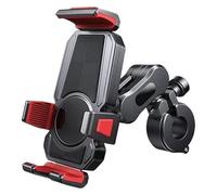 PVPTNTUVLD Aluminum Alloy Motorcycle Phone Holder With Vibration Dampener Mobile Phone Navigation Bracket Motorbike Cellphone Mount Gps Navigation Bracket