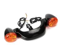 PVPTNTUVLD For H&arley For Touring For Street For Glide For FLHX 2010-2019 Motorcycle Indicators Turn Signal Rear Brake Tail Light Flasher Blinker Lamp Turn Signal Lights(Orange)