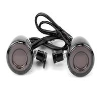 PVPTNTUVLD For Spo&rtster 883 1200 For Dyna For Softail Motorcycle Bullet Front Turn Signal Indicator Blinker Lights Amber Flash Lamp Turn Signal Lights