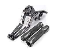 PVPTNTUVLD for Suz&uki for Haya&busa GSX1300R 1999-2007 Motorcycle Clutch Brake Lever Extendable Adjustable Foldable Levers Handlebar Hand Grips Brake Clutch Lever(2)