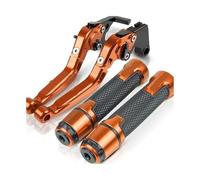 PVPTNTUVLD for Suz&uki for Intruder 1500 1998-2004 Motorcycle Adjustable Folding Extendable Brake Clutch Levers Handlebar Hand Grips Ends Brake Clutch Lever(19)