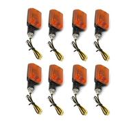 PVPTNTUVLD For Suz&uki GS 450 550 750 Motorcycle Turn Signal Indicators Waterproof Flash Lights Front Rear Blinkers Lamp Turning Flowing Turn Signal Lights(Amber 8pcs)