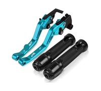 PVPTNTUVLD for Suz&uki GSF 600 for Bandit GSF600 1995-2004 Motorcycle Handle Grips Handlebar Motorcycle Short Brake Clutch Levers Motorcycle Brake Clutch Lever(1)