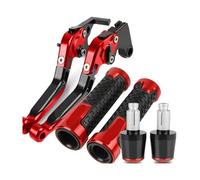 PVPTNTUVLD for Suz&uki GSF650 for Bandit GSF 650 2005 2006 Motorcycle CNC Accessories Adjustable Folding Extendable Brake Clutch Levers Brake Clutch Lever(Red)